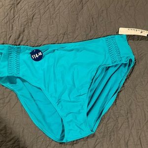 NEW NWT CATALINA 3X (22W-24W) TEAL BOTTOMS BRAIDED WOMENS SWIMSUIT BOTTOMS